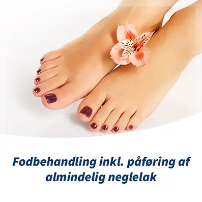Fodbehandling inkl. Neglelak
